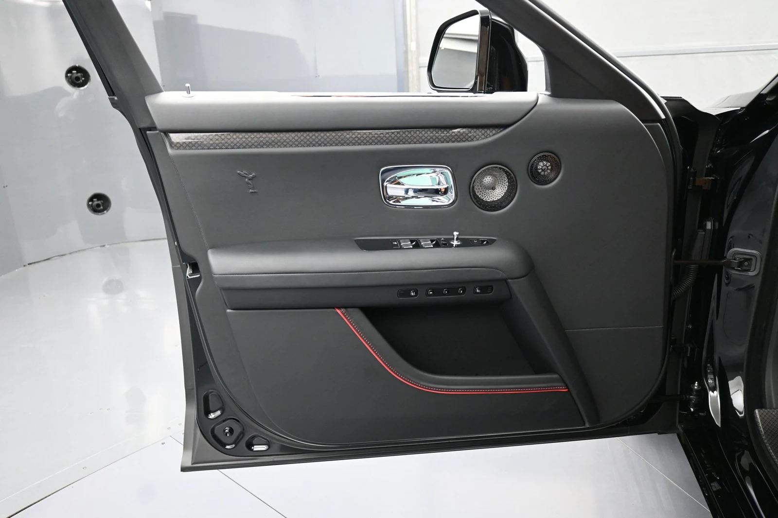 2025 Rolls-Royce Black Badge Ghost interior, door panel, Saddlery Tan and Black