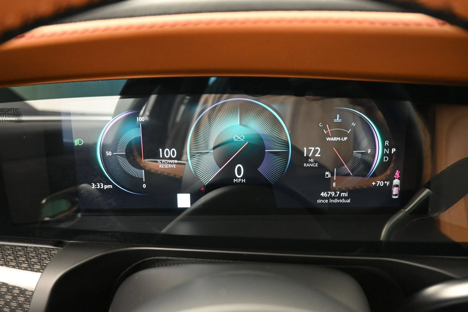 2025 Rolls-Royce Black Badge Ghost interior, Saddlery Tan and Black