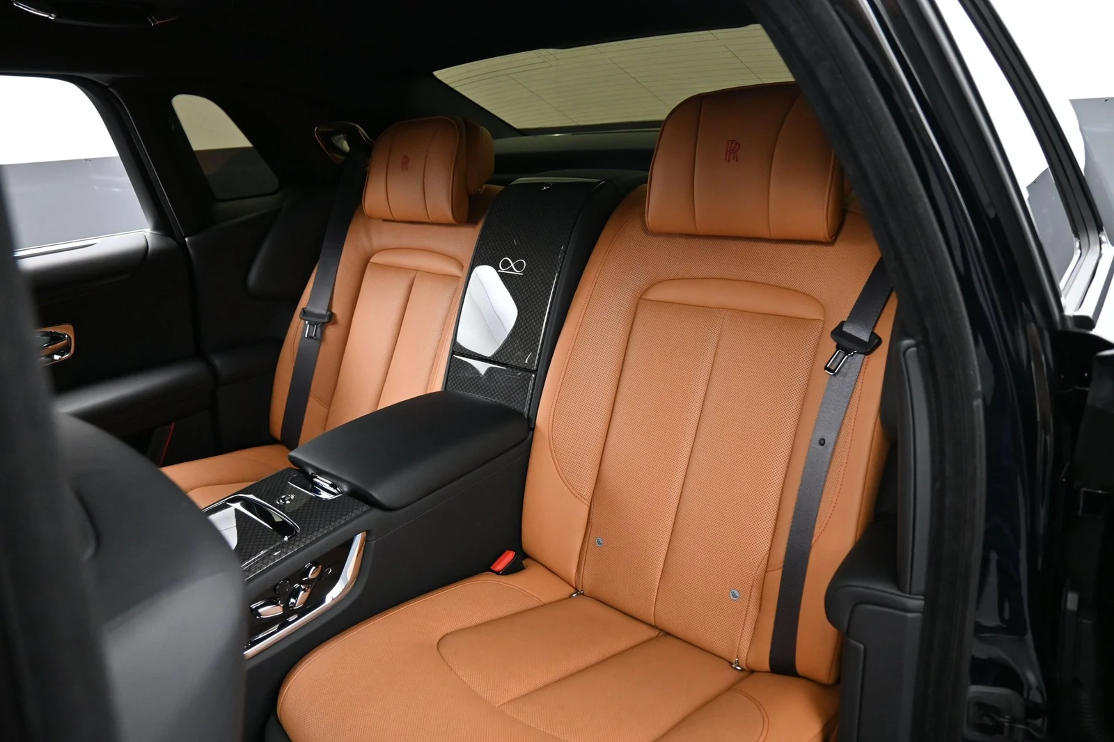 2025 Rolls-Royce Black Badge Ghost interior, seats, Saddlery Tan and Black