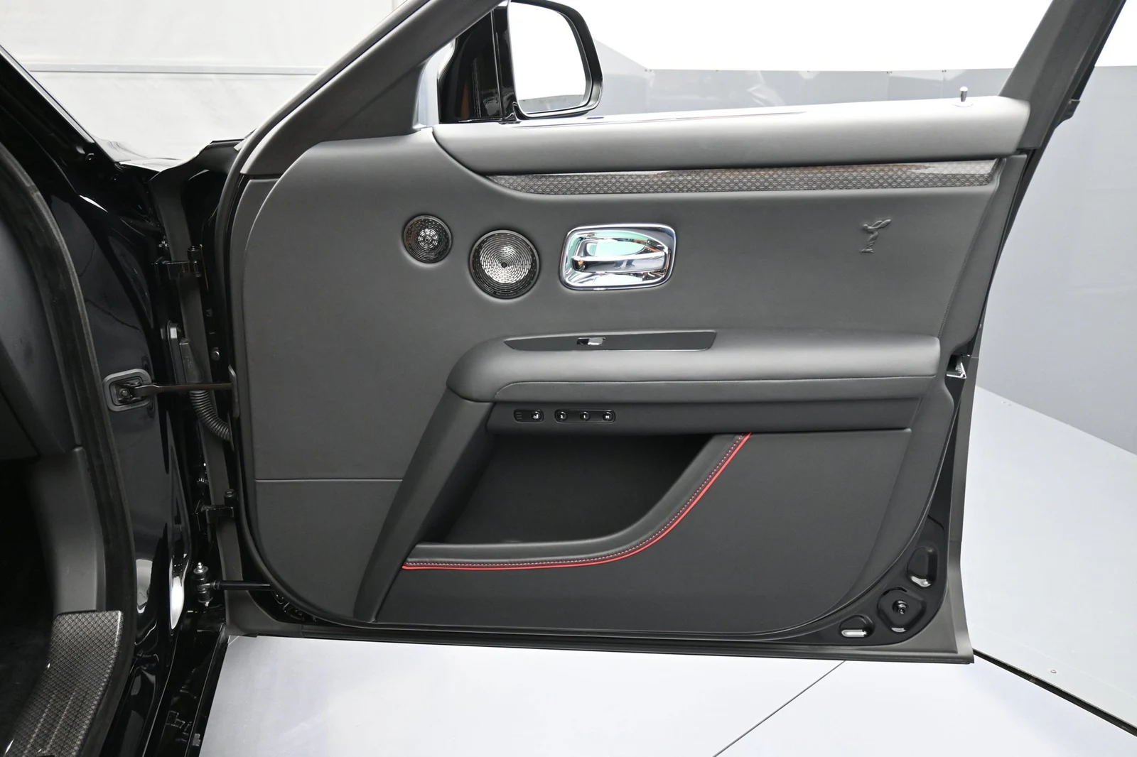 2025 Rolls-Royce Black Badge Ghost interior, door panel, Saddlery Tan and Black