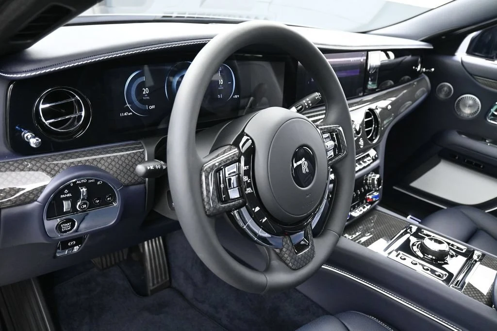 2027 Rolls-Royce Black Badge Ghost Series II interior, Navy Blue
