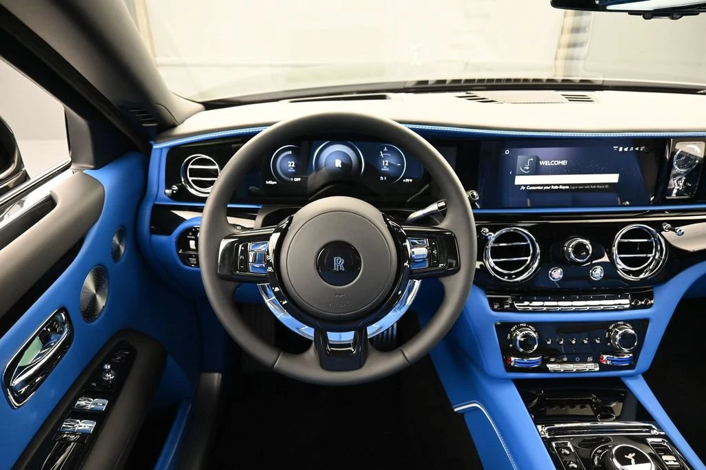 2027 Rolls-Royce Ghost Series II interior, dashboard, Radiant Blue