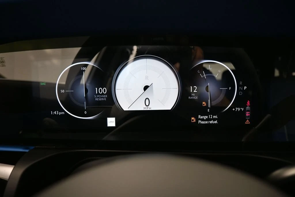 2027 Rolls-Royce Ghost Series II interior, Radiant Blue