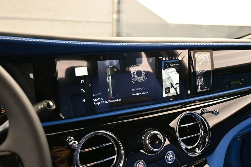 2027 Rolls-Royce Ghost Series II interior, dashboard, Radiant Blue
