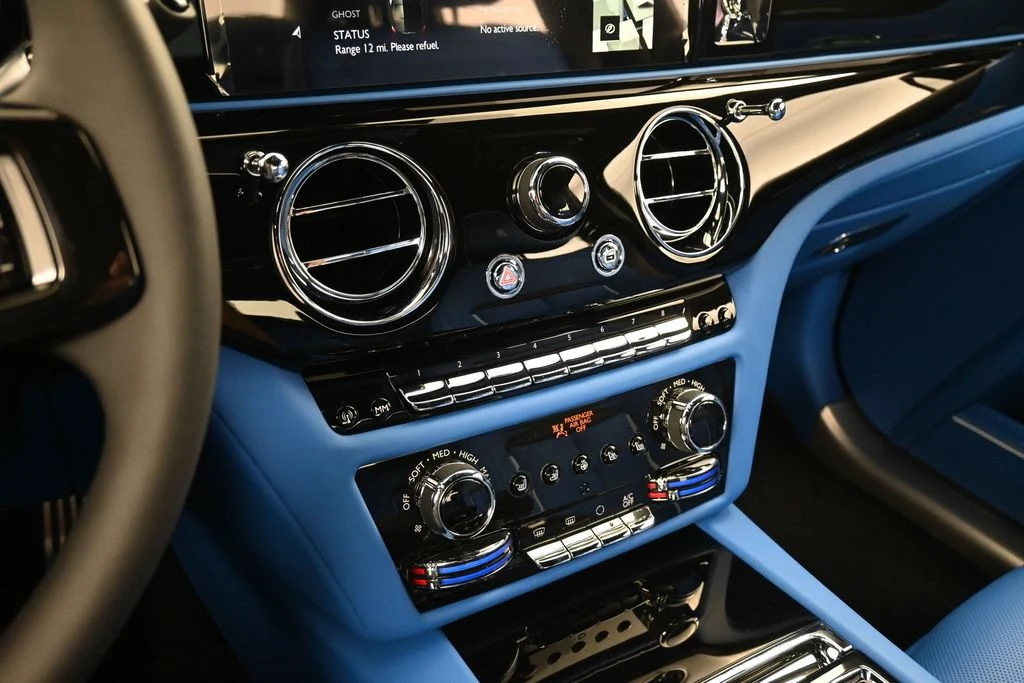 2027 Rolls-Royce Ghost Series II interior, Radiant Blue