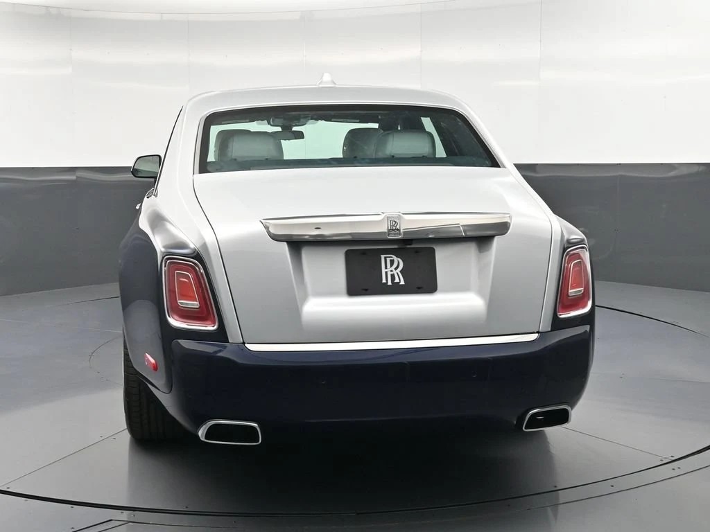 2027 Rolls-Royce Phantom Series II, rear three-quarter view, Blue