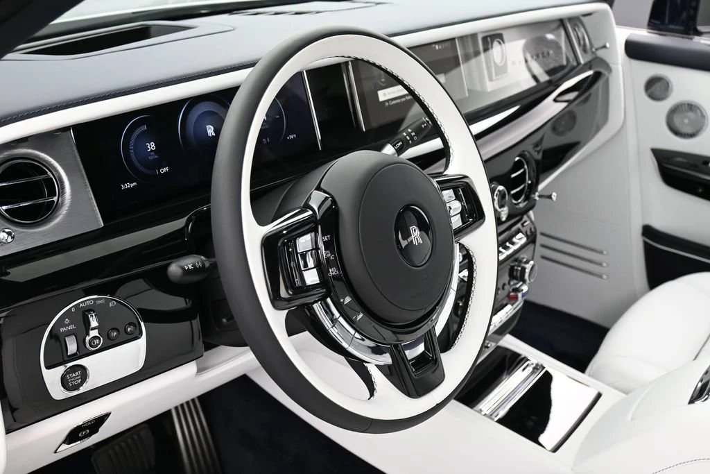 2027 Rolls-Royce Phantom Series II interior, Arctic White