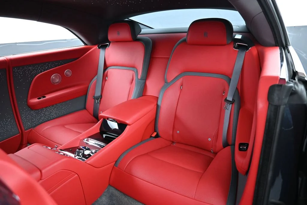 2024 Rolls-Royce Spectre interior, seats, Phoenix Red and Scivaro Grey