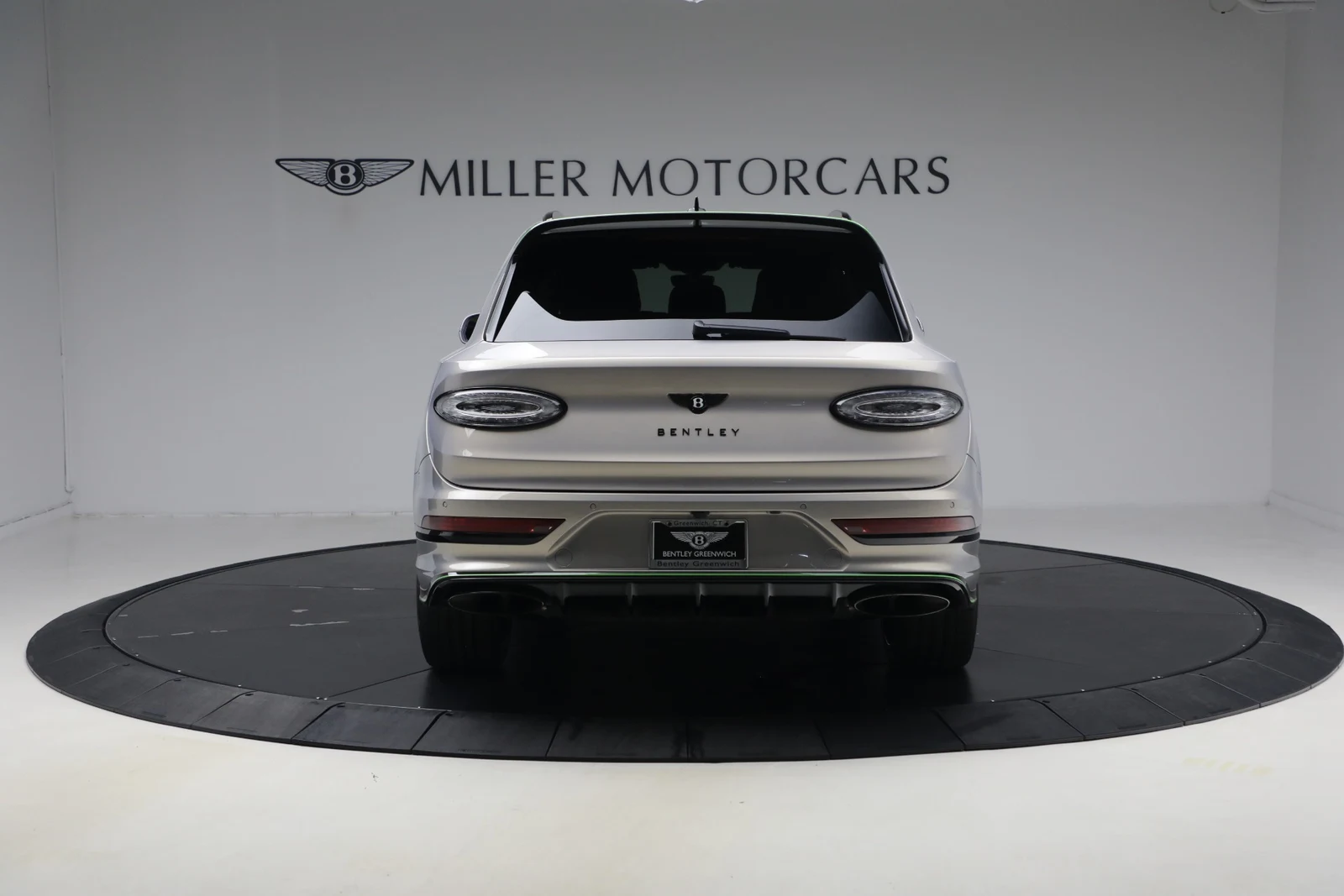 2026 Bentley Bentayga Speed, rear three-quarter view, Extreme Silver