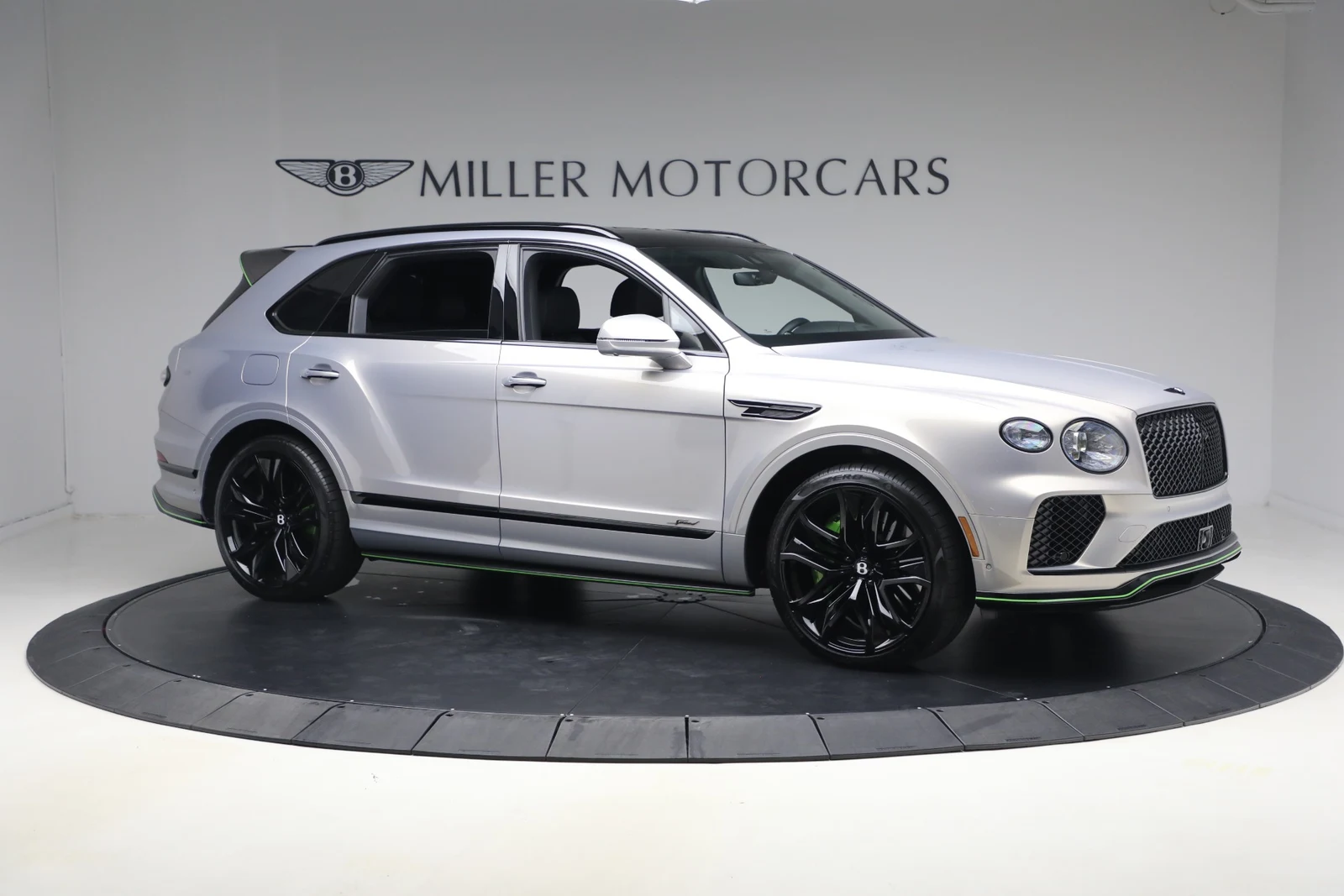 2026 Bentley Bentayga Speed for sale, front three-quarter view, Extreme Silver
