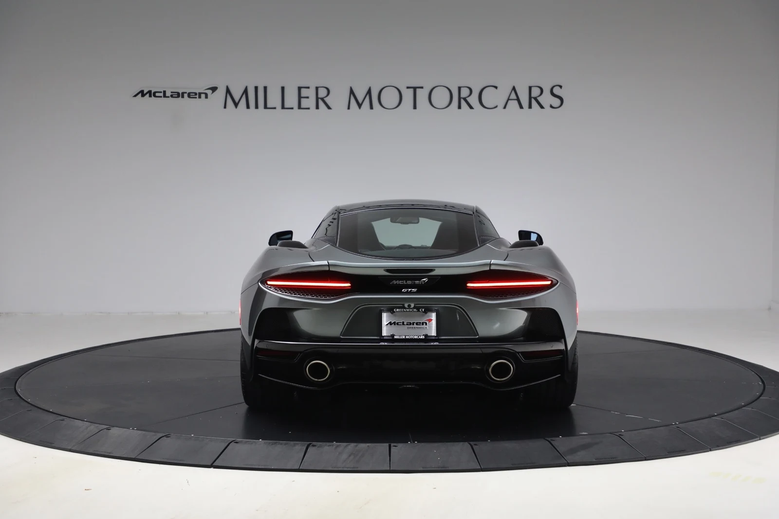 2027 McLaren GTS TechLux, rear three-quarter view, Viridian