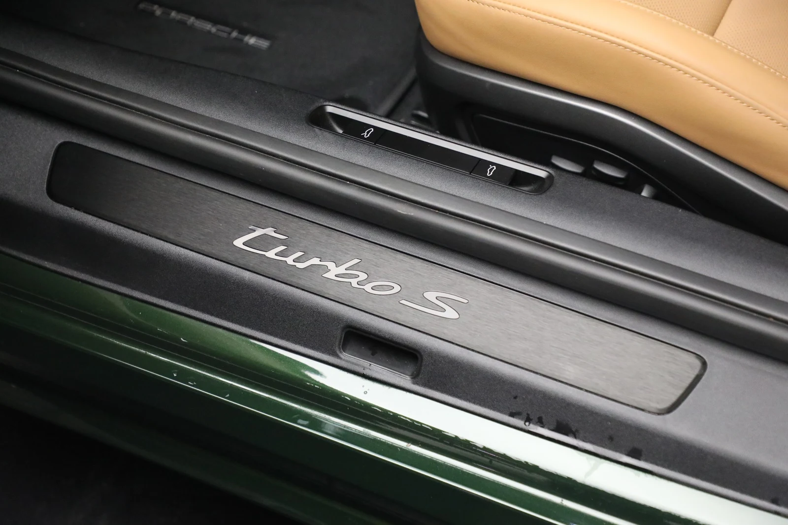 2026 Porsche 911 Turbo S interior, door sill, Black