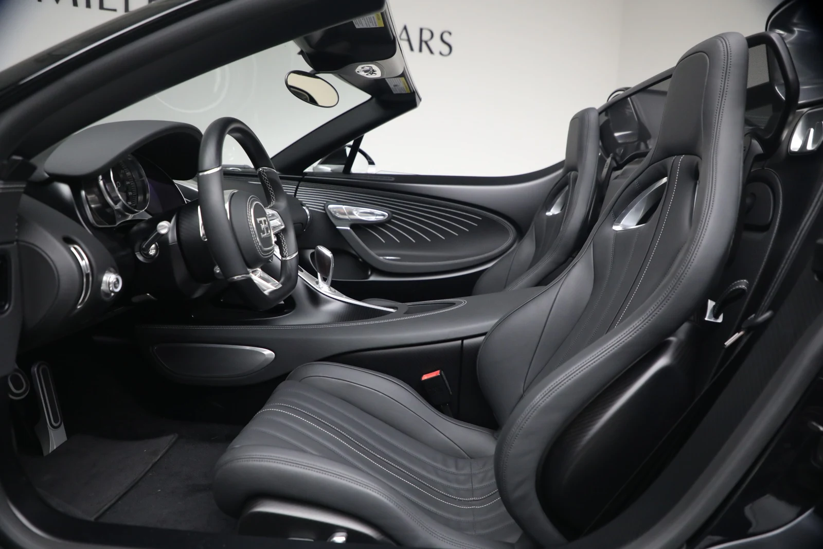 2025 Bugatti W16 Mistral interior, Black