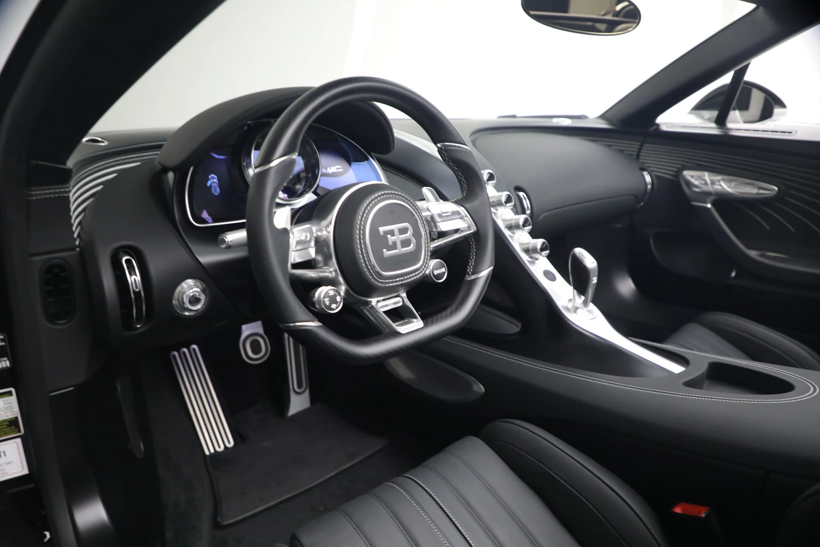 2025 Bugatti W16 Mistral interior, dashboard, Black