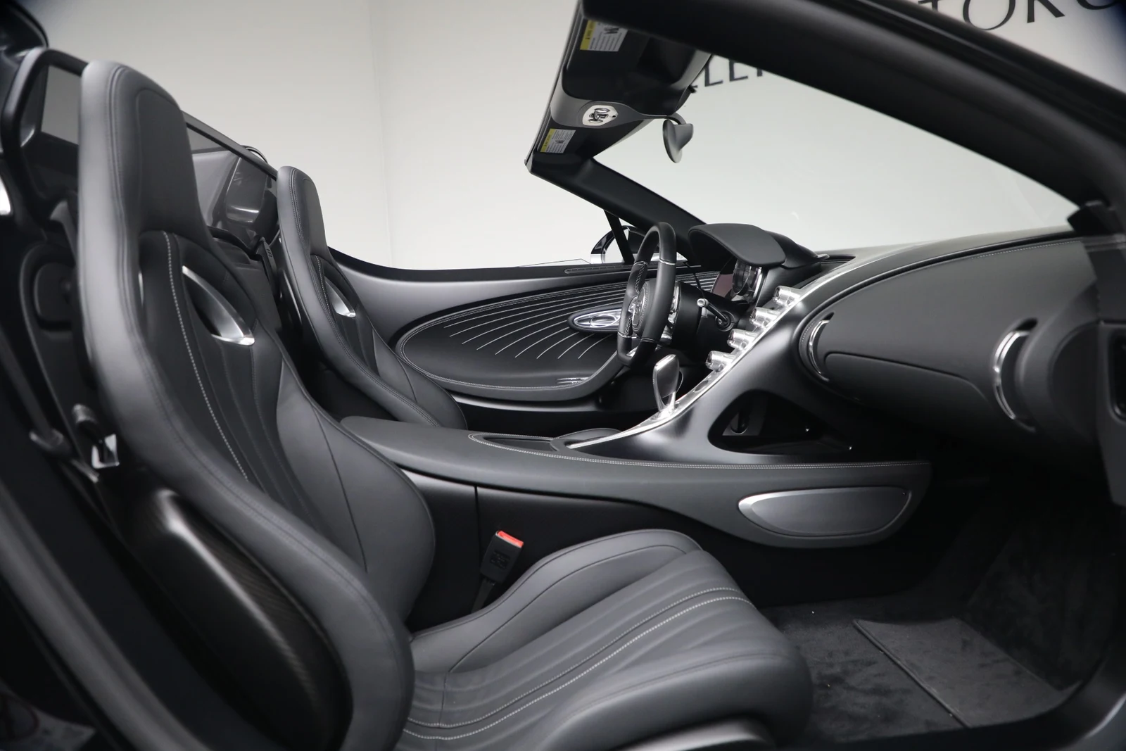 2025 Bugatti W16 Mistral interior, Black