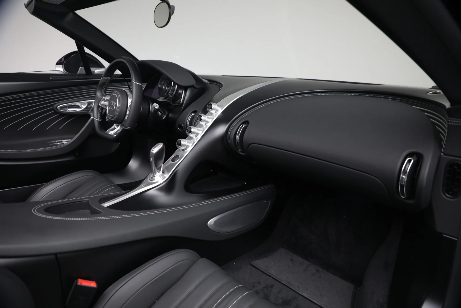 2025 Bugatti W16 Mistral interior, Black