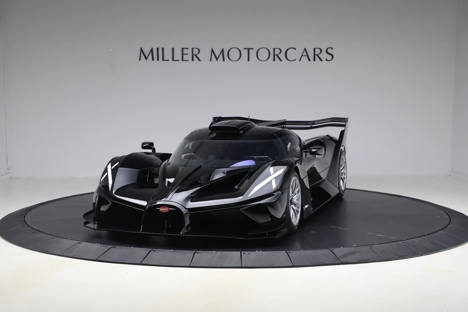 2024 Bugatti Bolide, Black, complete car from a front three-quarter angle