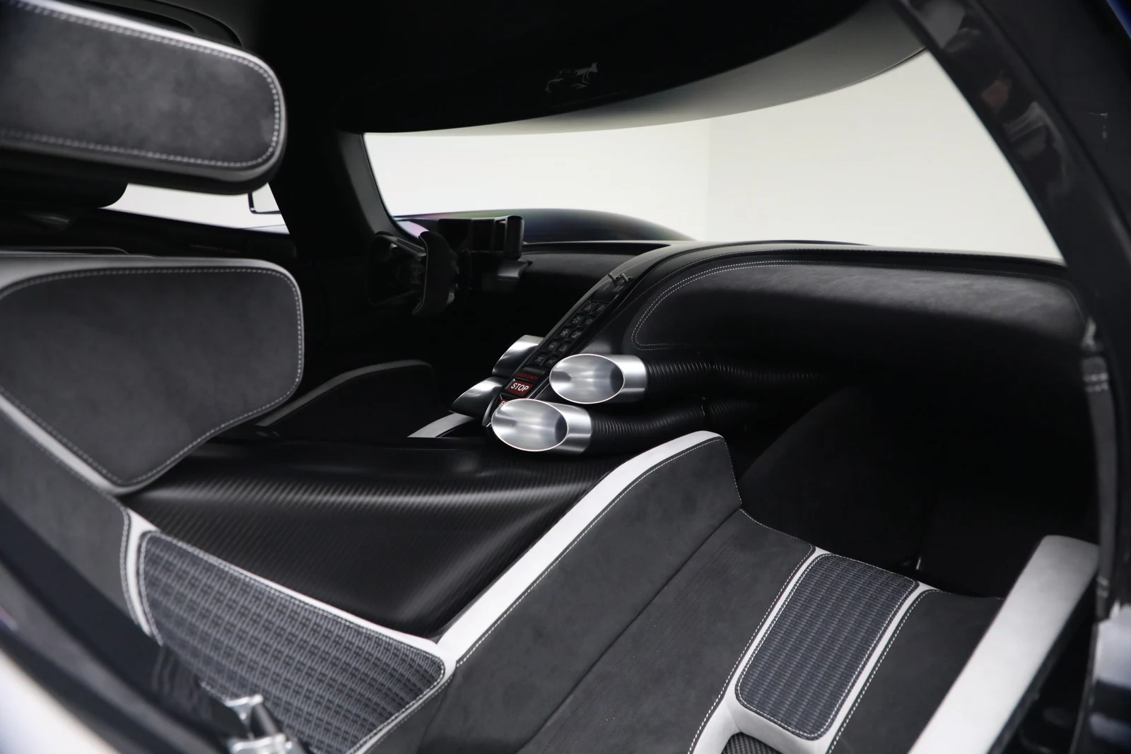 2024 Bugatti Bolide interior, Black