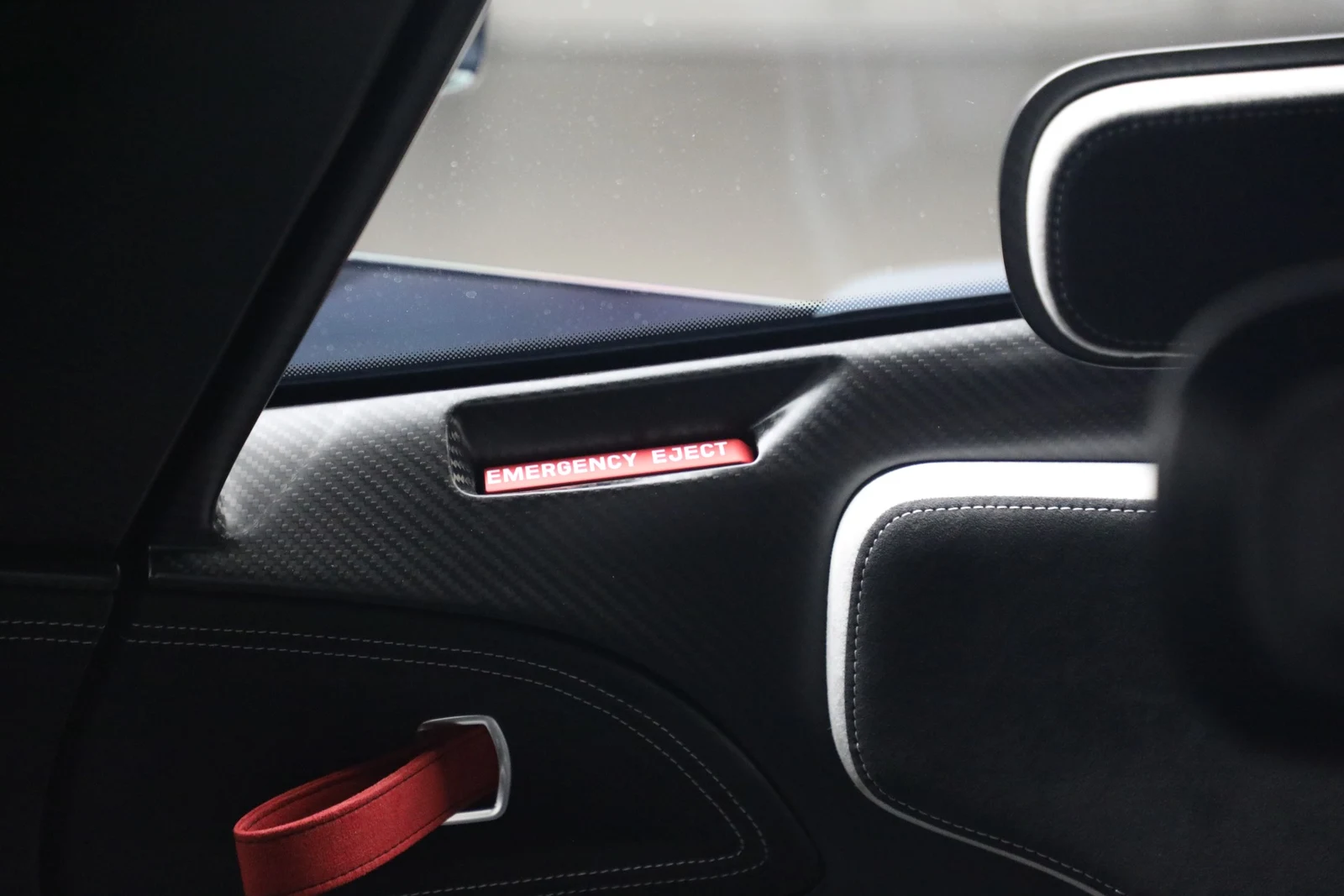 2024 Bugatti Bolide interior, door panel, Black