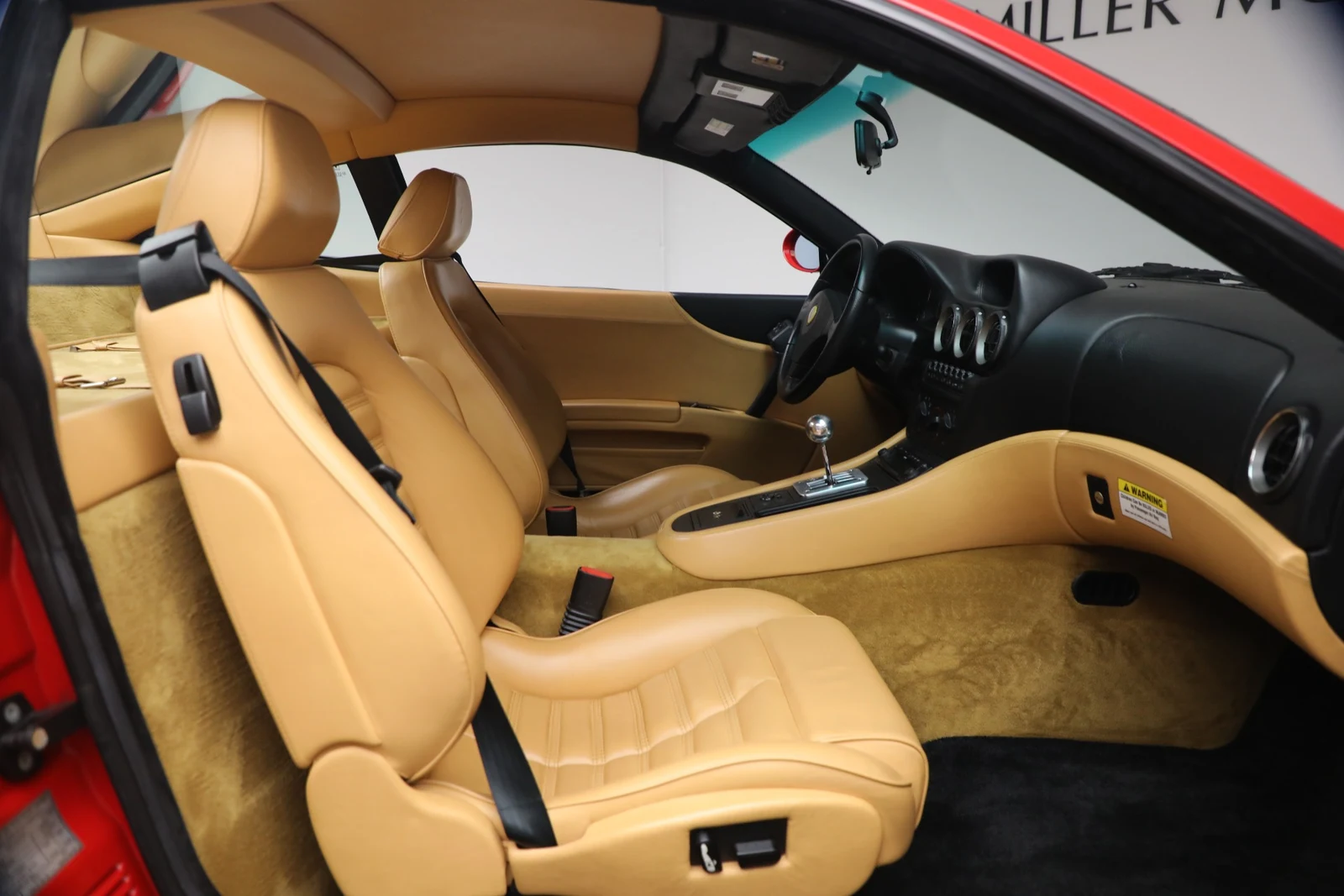 2000 Ferrari 550 Maranello interior, seats, Beige