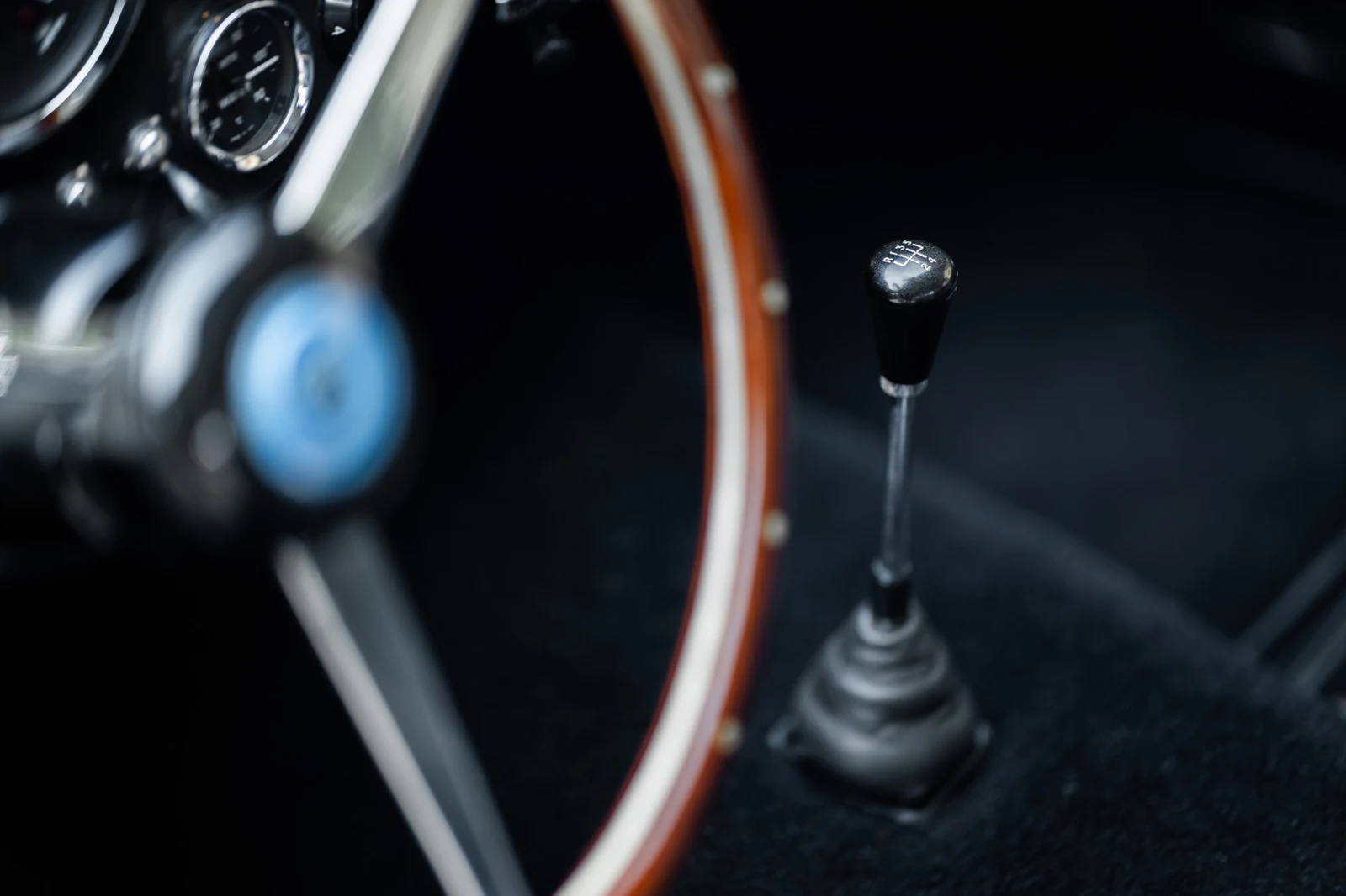 1968 Aston Martin DB6 interior, Black