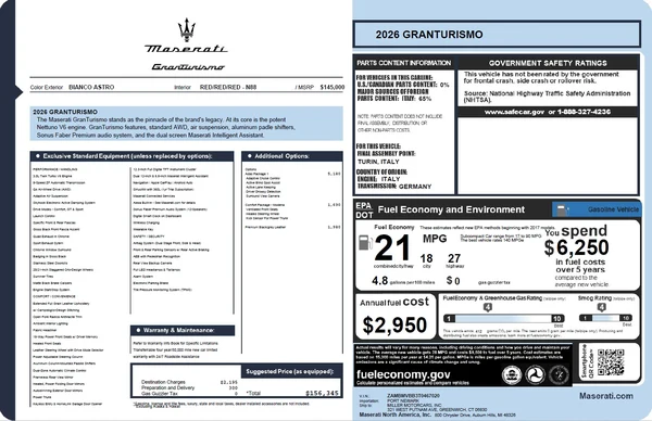 2026 Maserati GranTurismo, 15/15