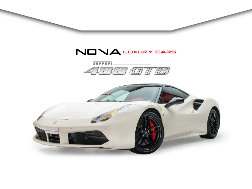 Ferrari 488 GTB · white · Nova Luxury Cars