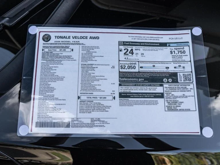 2026 Alfa Romeo Tonale Veloce, 3/20