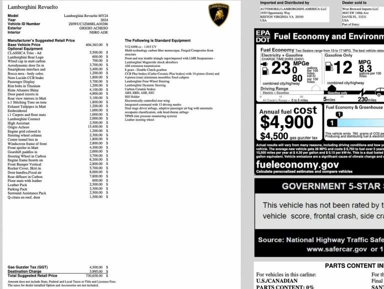 2024 Lamborghini Revuelto, 3/20