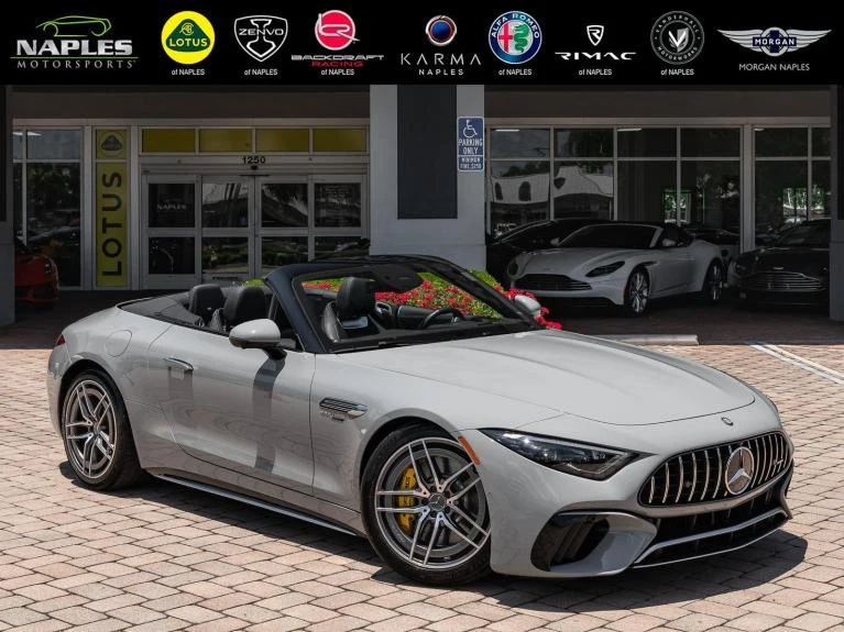 Mercedes-Benz AMG SL 55 4MATIC+ · MANUFAKTUR Alpine Grey · Naples Motorsports