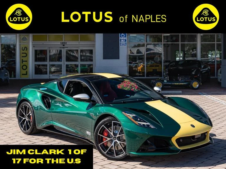 Lotus Emira V6 Jim Clark Edition · Clark Racing Green · Naples Motorsports