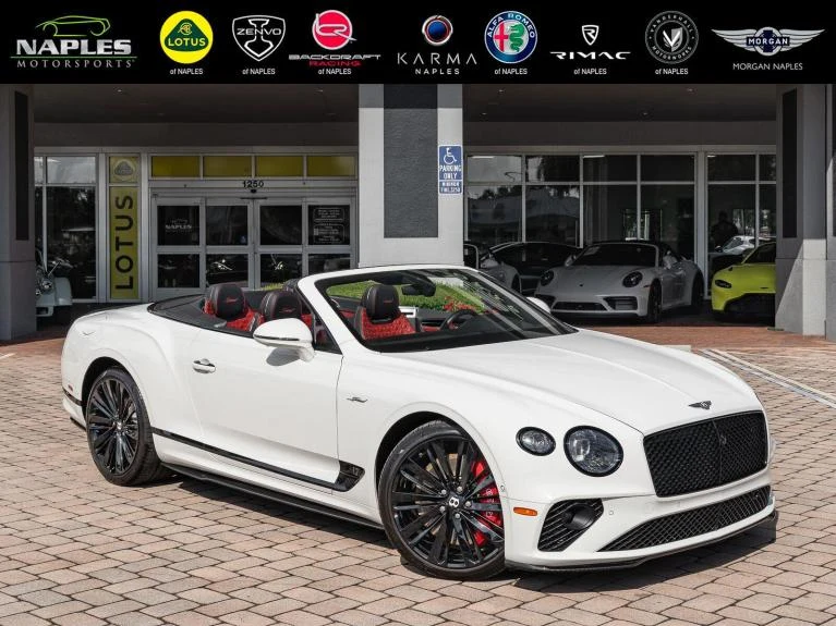 Bentley Continental GTC Speed (3rd Generation) · Glacier White · Naples Motorsports