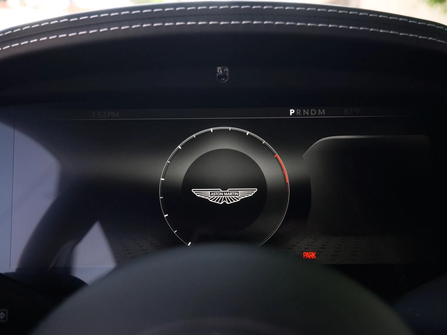 2024 Aston Martin DB12 interior, Onyx Black