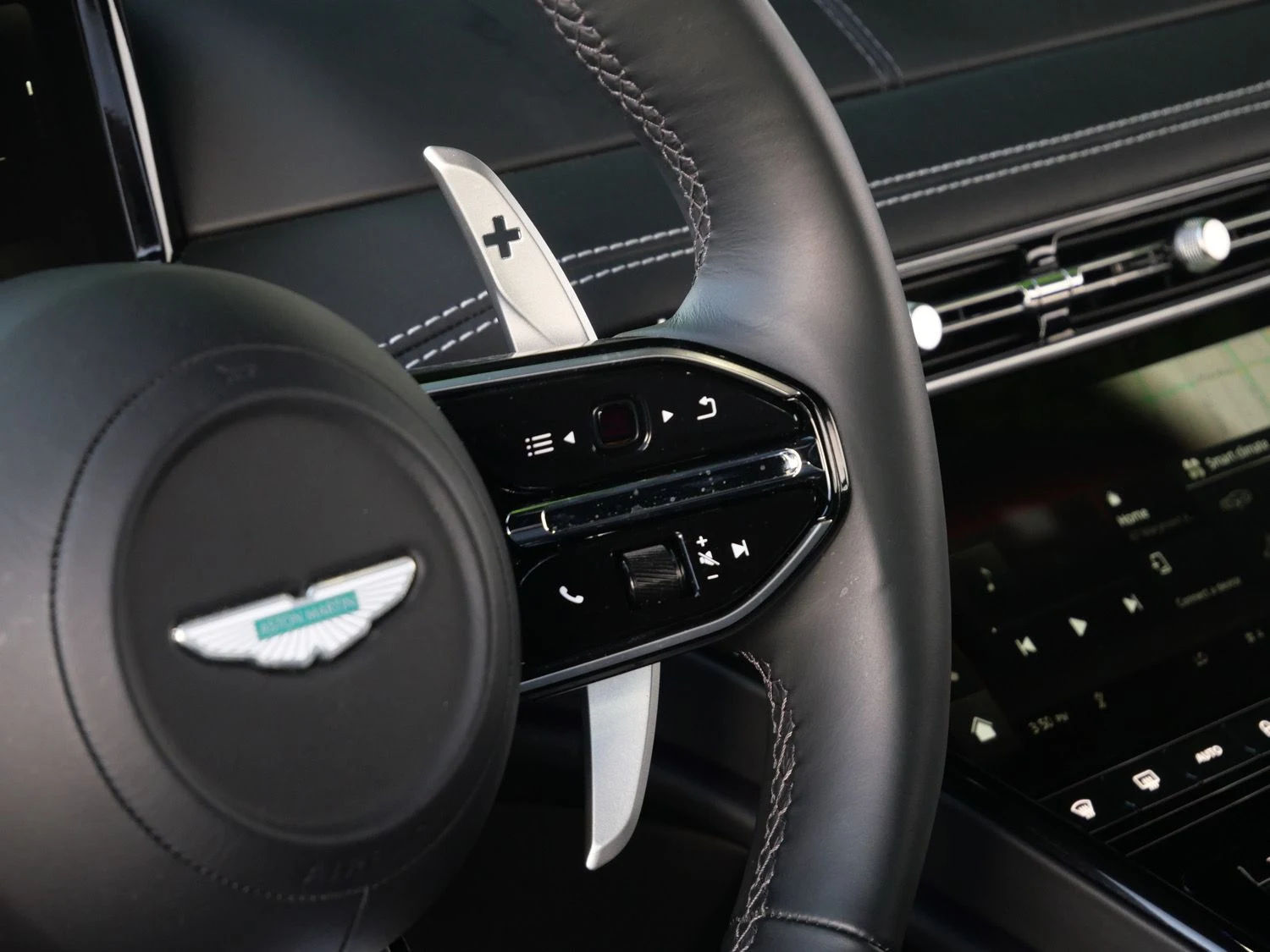 2024 Aston Martin DB12 interior, Onyx Black