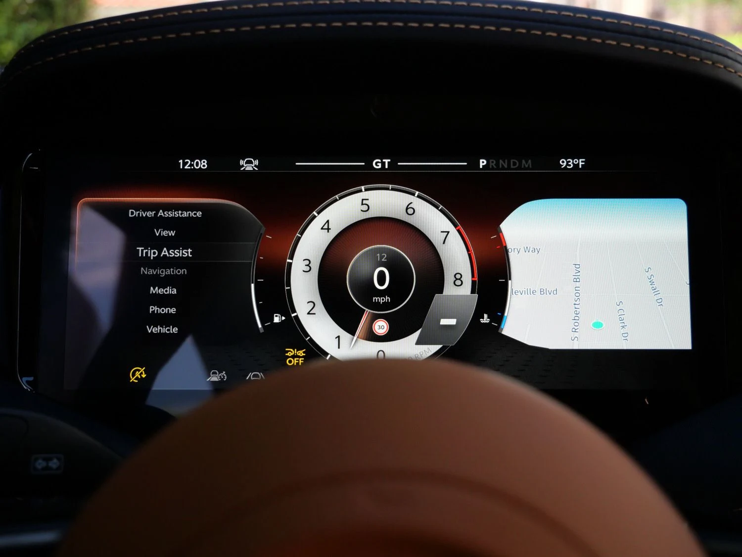 2024 Aston Martin DB12 interior, Copper Tan Metallic