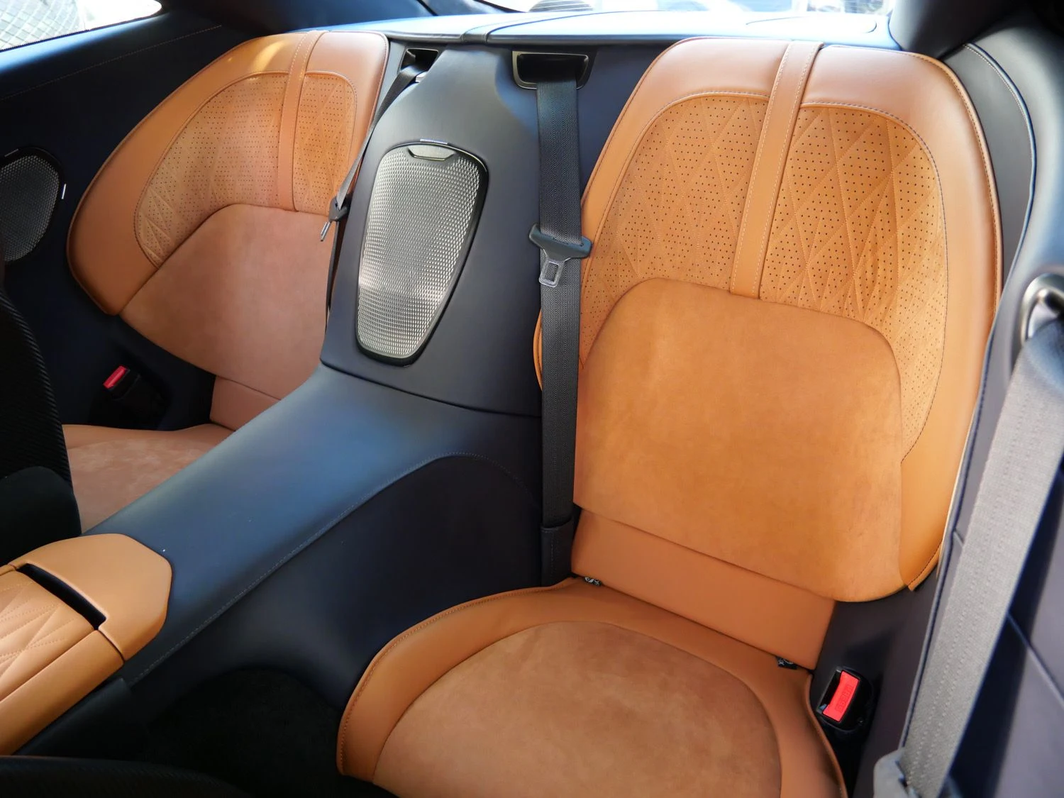 2024 Aston Martin DB12 interior, seats, Copper Tan Metallic