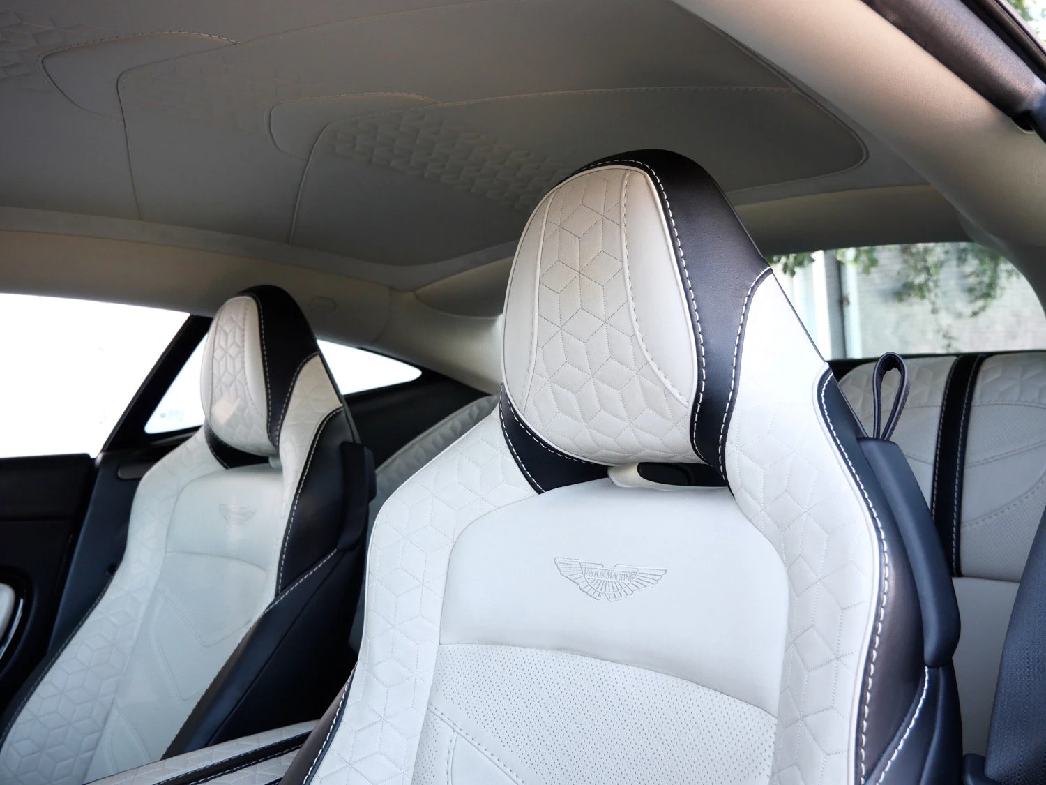 2021 Aston Martin DBS Superleggera interior, seats, Obsidian Black