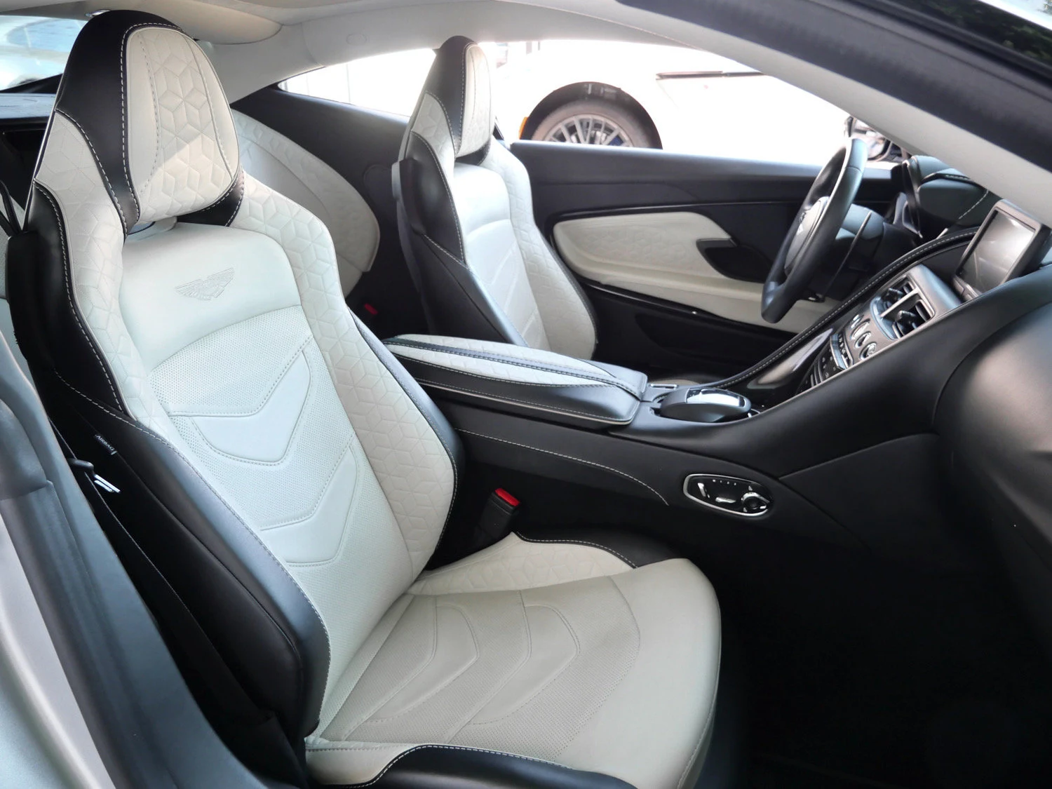 2021 Aston Martin DBS Superleggera interior, seats, Obsidian Black