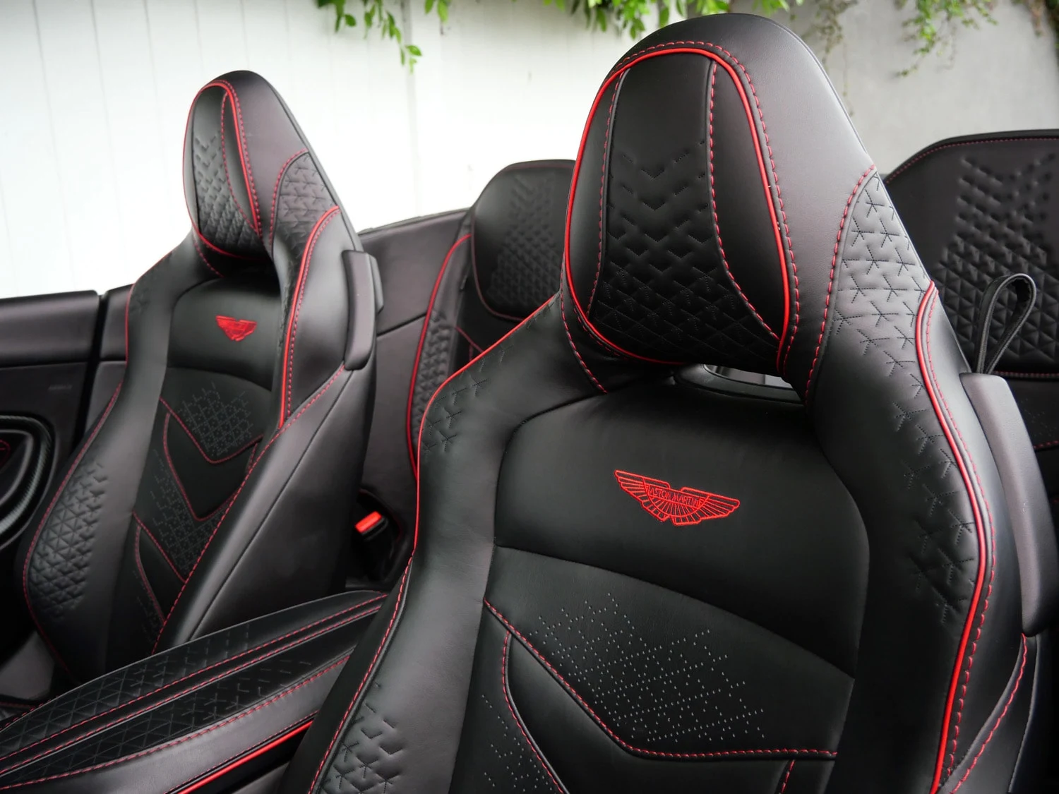 2023 Aston Martin DBS Volante interior, seats, Metallic Black