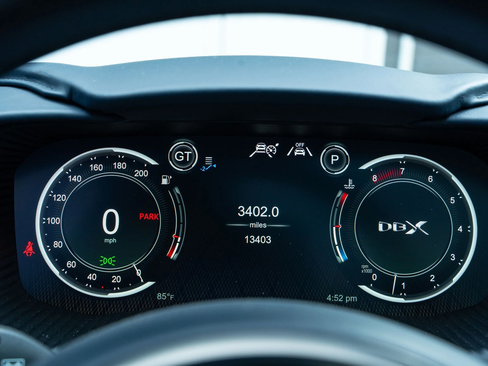2023 Aston Martin DBX707 interior, Dark Knight