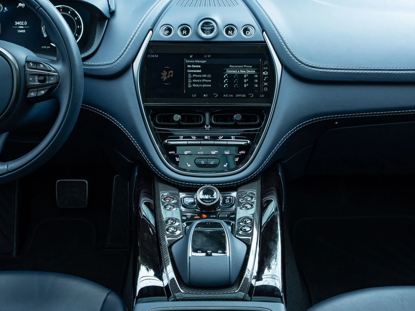 2023 Aston Martin DBX707 interior, Dark Knight