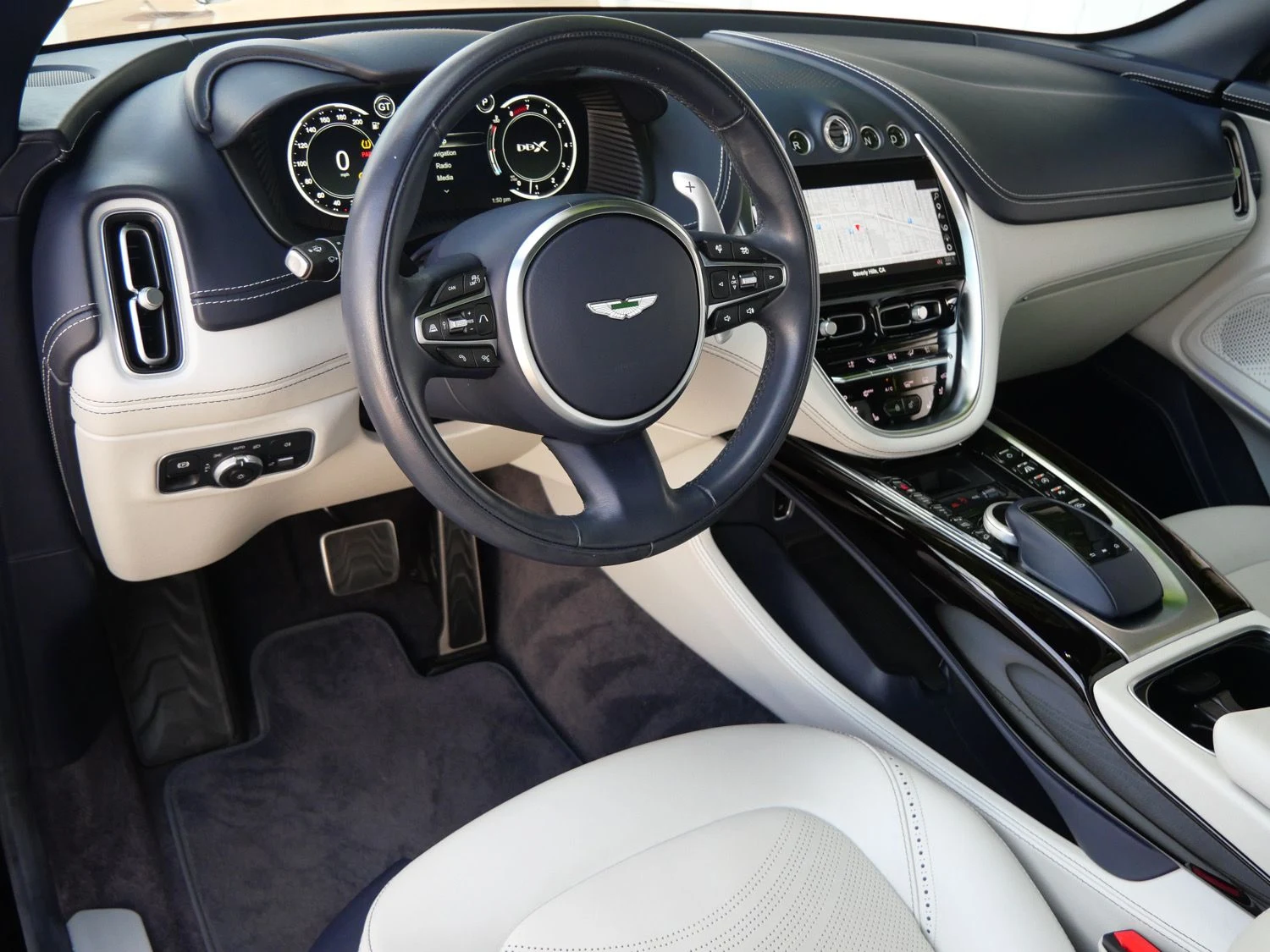 2023 Aston Martin DBX interior, dashboard, Dark Knight