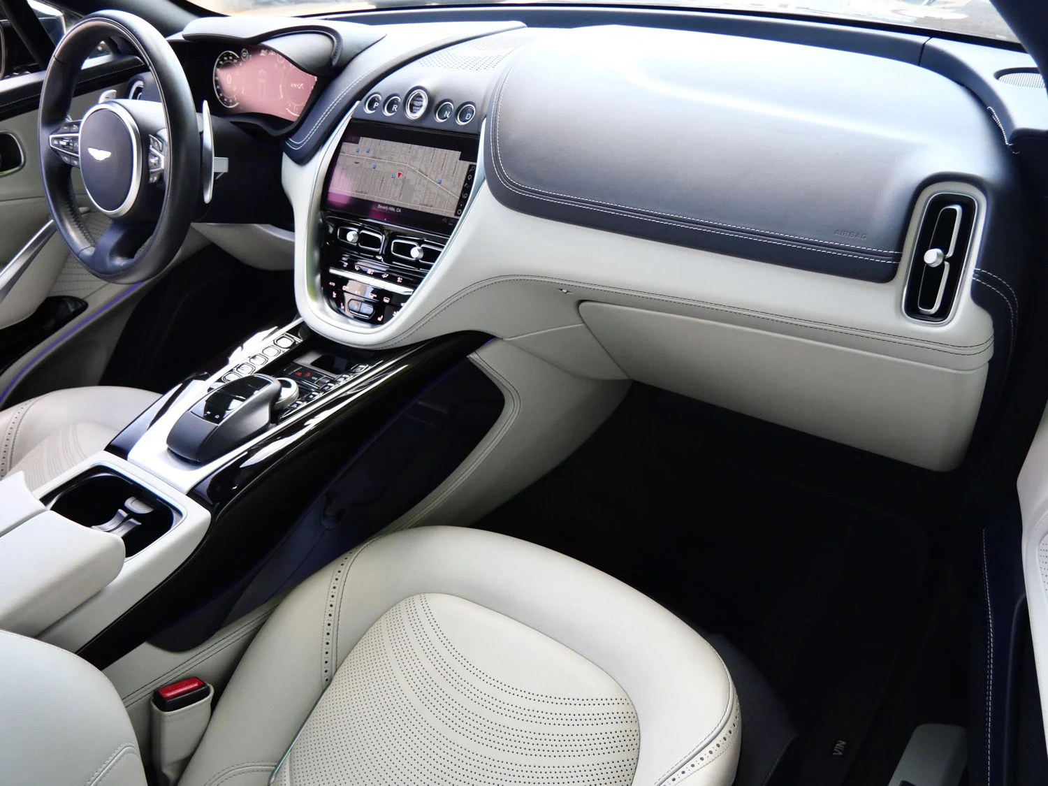 2023 Aston Martin DBX interior, Dark Knight
