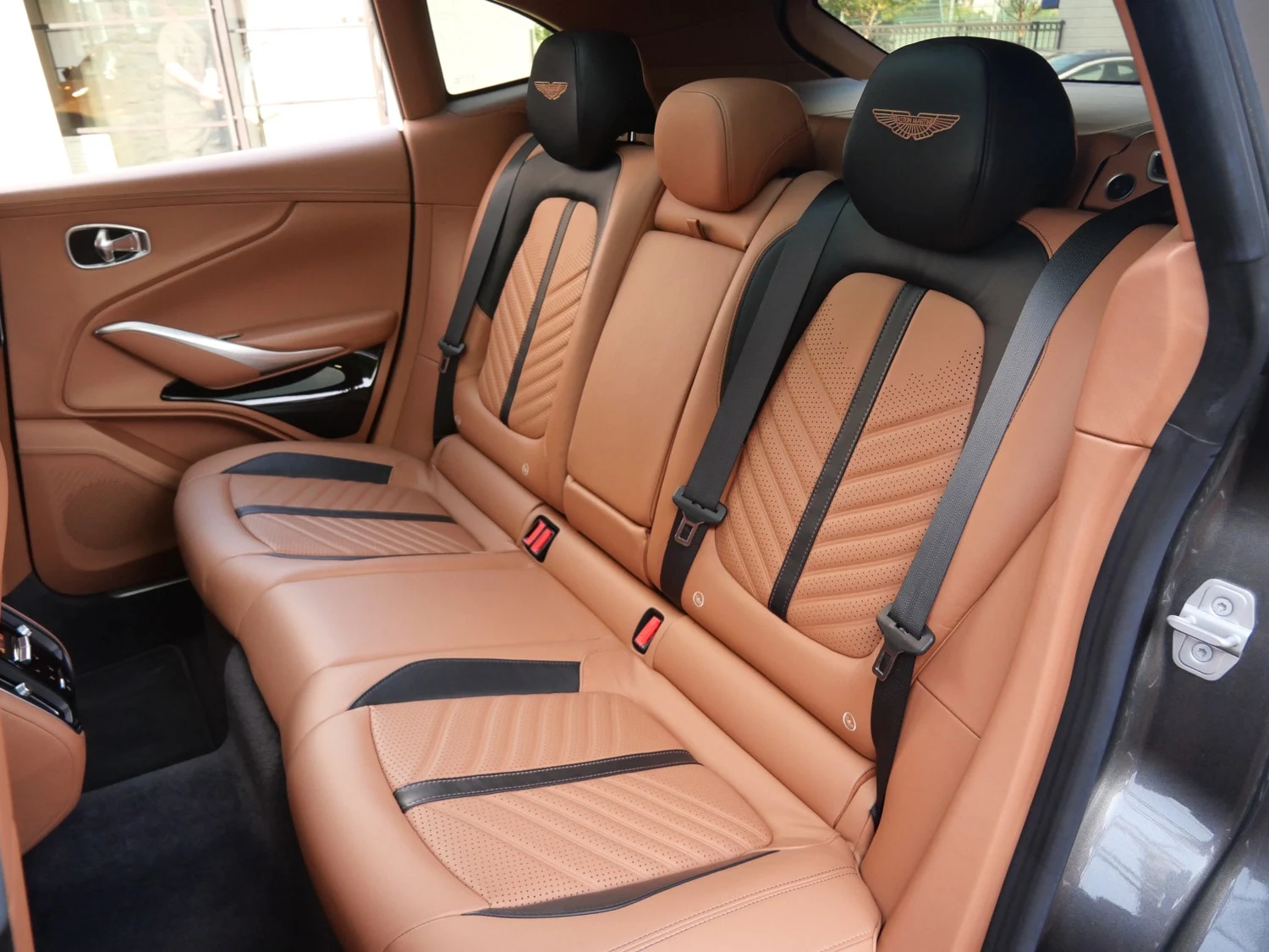 2023 Aston Martin DBX707 interior, seats, Copper Tan Metallic