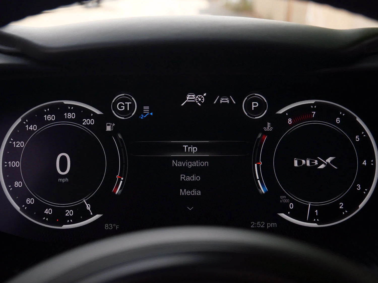 2023 Aston Martin DBX707 interior, Onyx Black