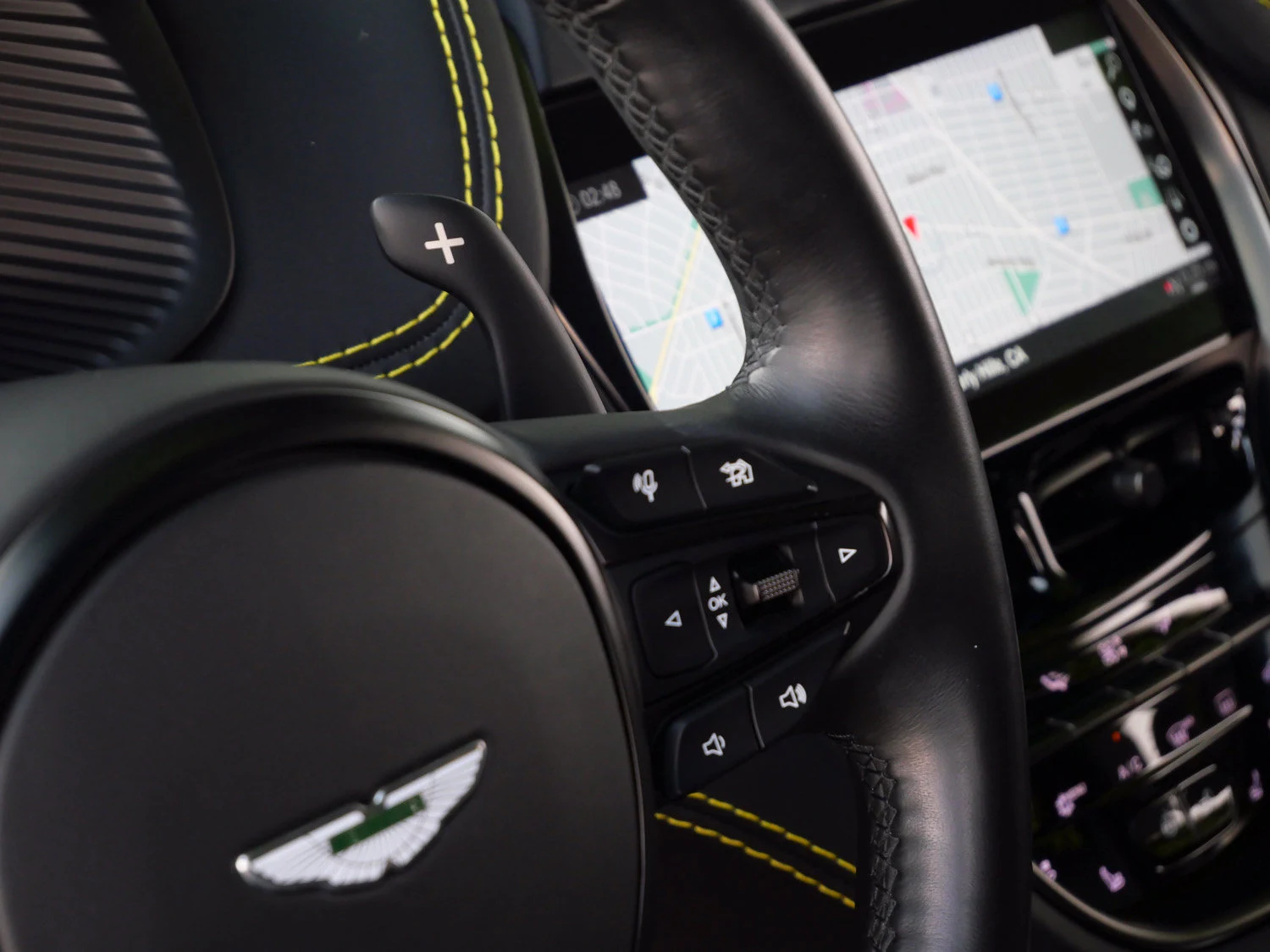 2023 Aston Martin DBX707 interior, Onyx Black