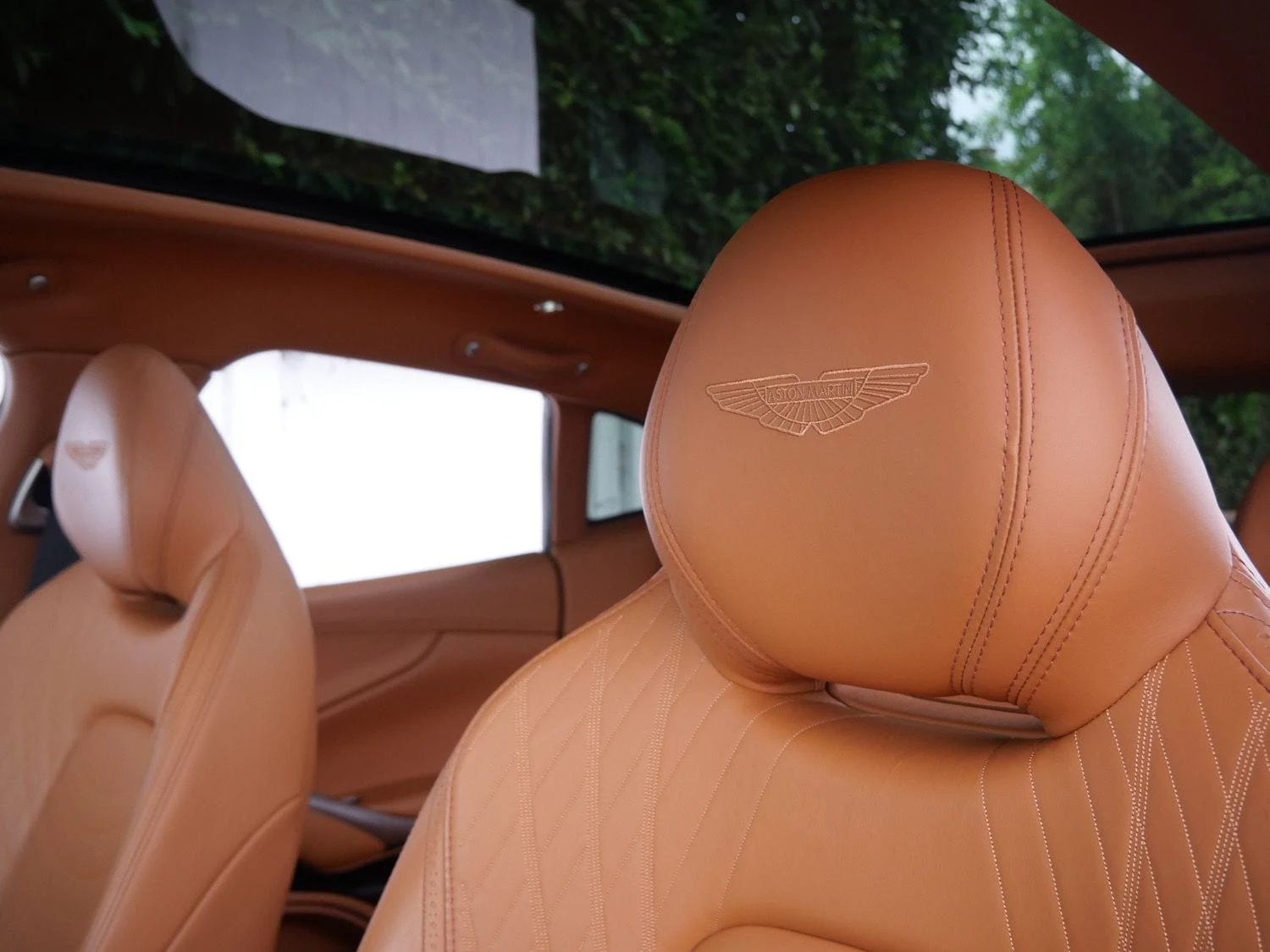 2023 Aston Martin DBX interior, seats, Oxford Tan