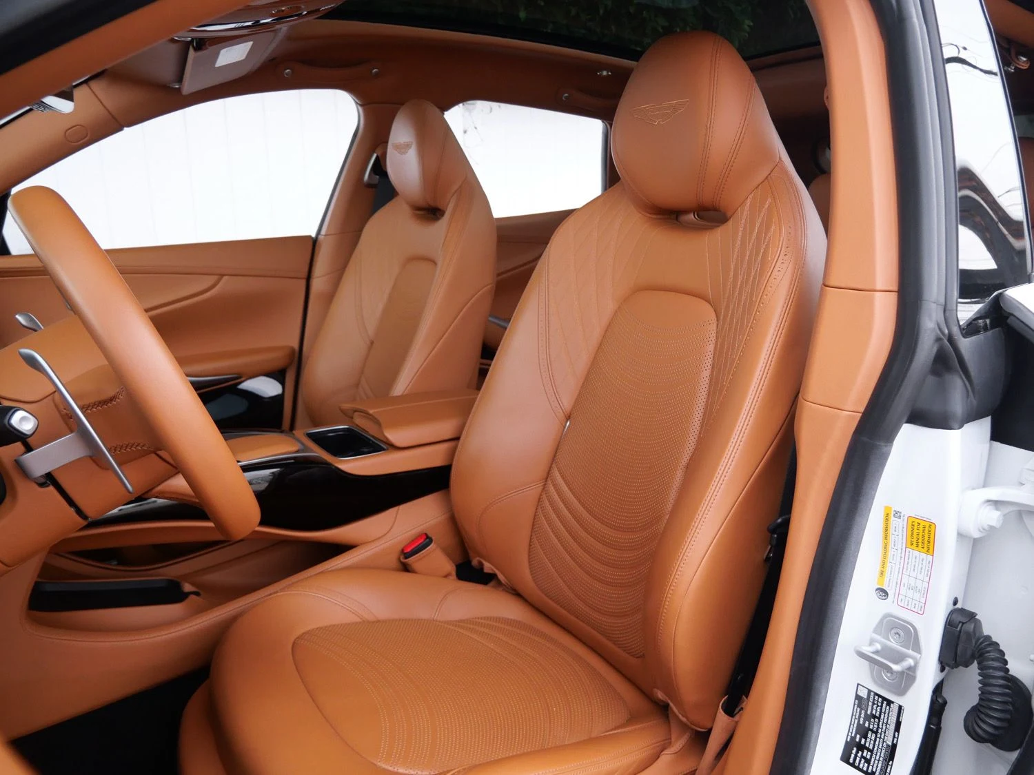 2023 Aston Martin DBX interior, seats, Oxford Tan