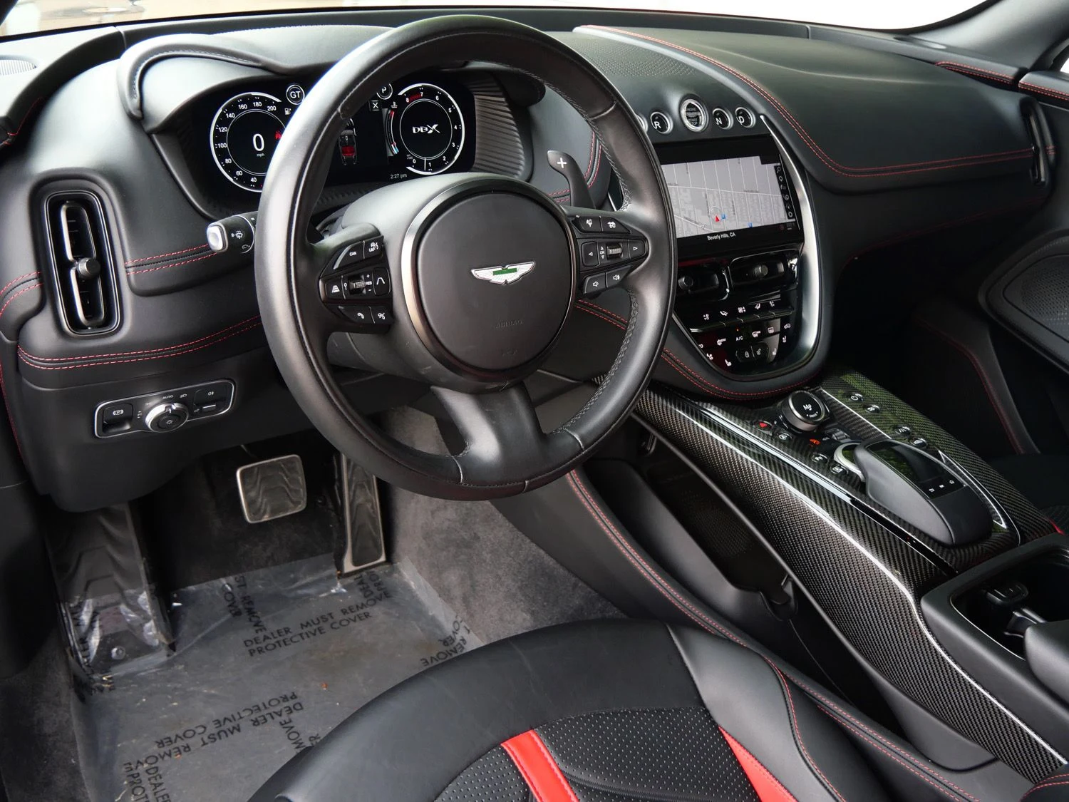 2024 Aston Martin DBX707 interior, dashboard, Onyx Black