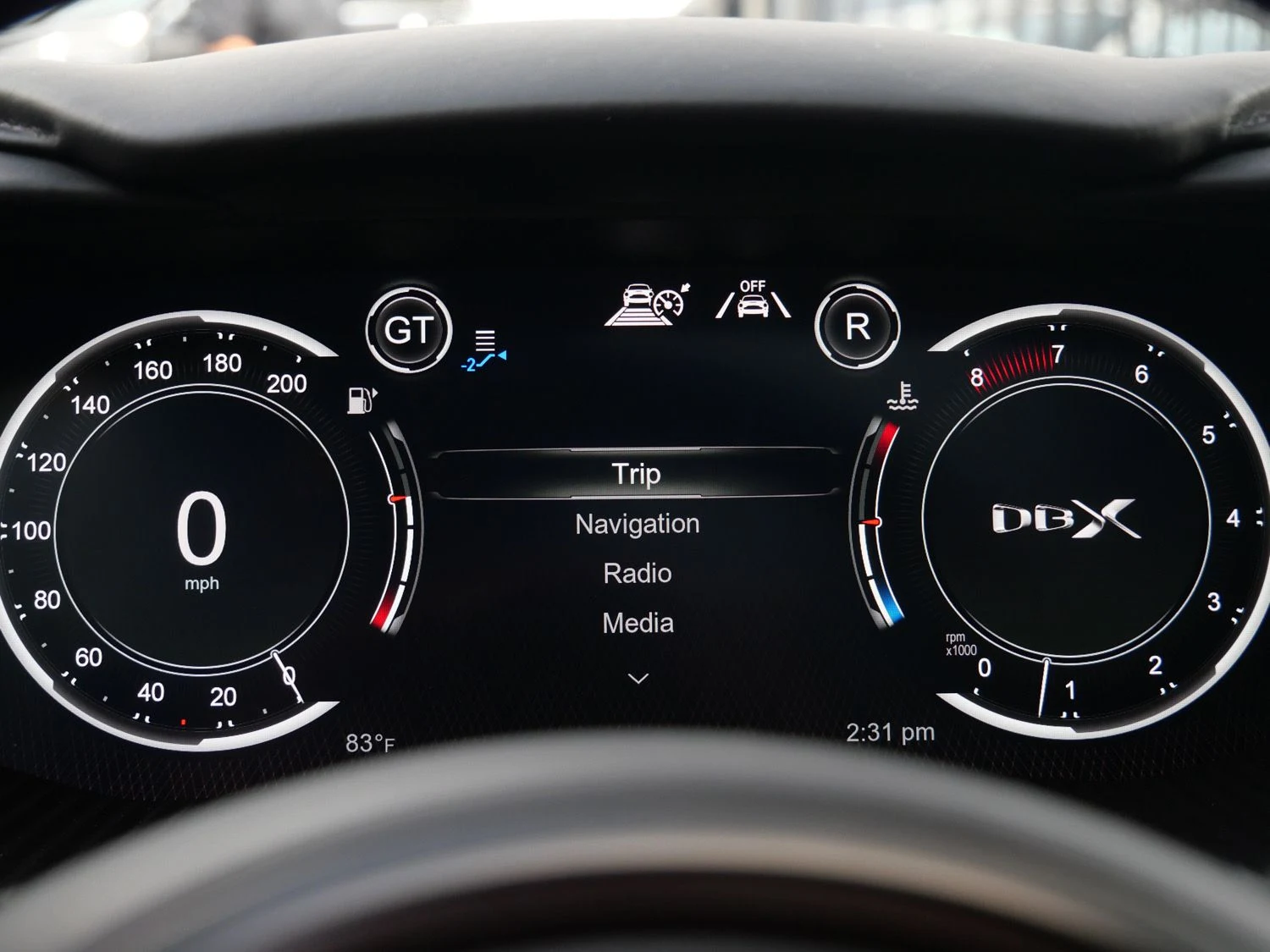2024 Aston Martin DBX707 interior, Onyx Black
